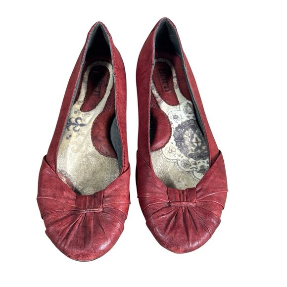 Born Adele Sedona Red Ballet Flats Sz 8/39 - Picture 1 of 6